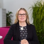 Porträtt av Charlotte Lindhe